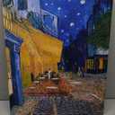 Wieco Art Cafe Terrace at Night Large Modern Giclee Canvas Prints Vincent Van Gogh Artwork Oil Paintings Reproduction Landscape Picture Photo Printed on Canvas Wall Art for Living Room Decorations (24L" x 20W")