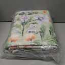 Washable Area Rug 5'7' Green Large Living Room Rug Dirty Pink Blue Floral Non-Slip Soft Boho Colorful Oriental Vintage Bedroom Carpet Dining Room Nursery Home Office Indoor Decor