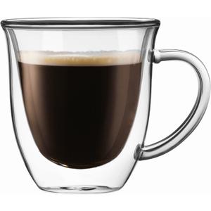 JoyJolt Serene Double Walled Insulated Glasses Coffee Mug (Set of 2) 7.4 Ounces