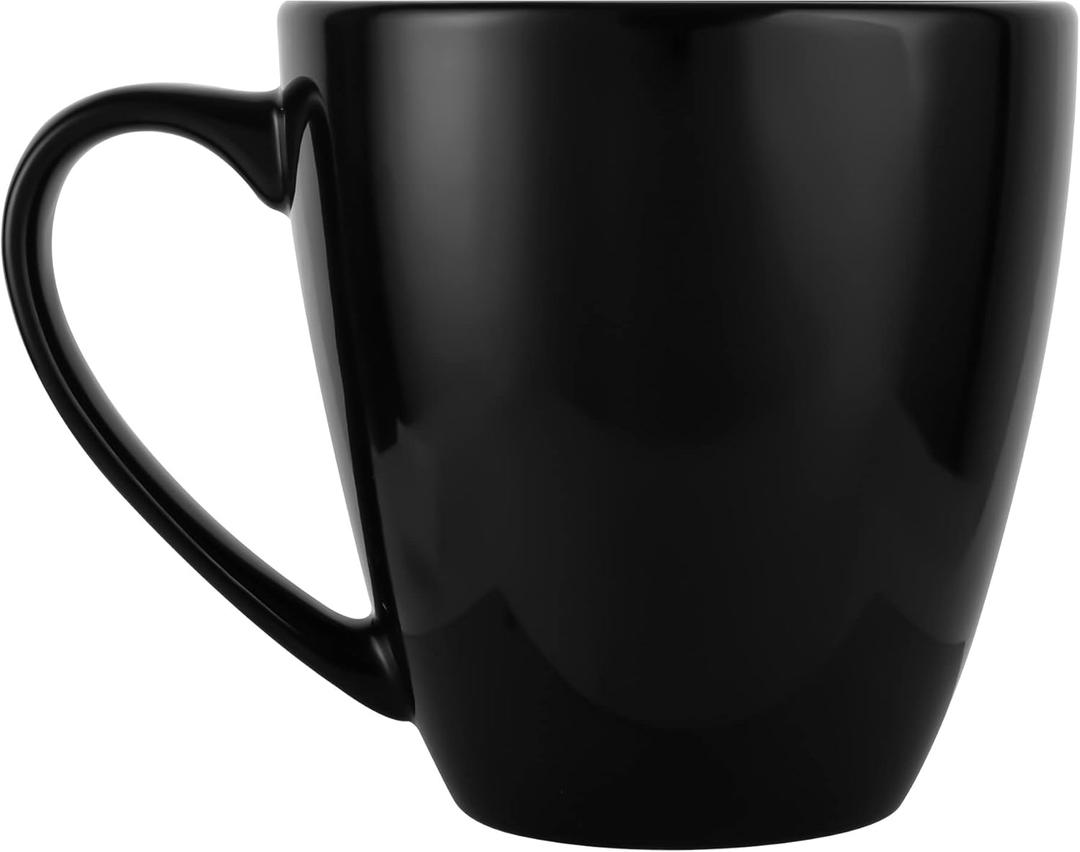 BOSHANB 39oz Large Coffee Mug Ceramic Tea Cup for Office and Home Big Capacity with Handle (Black)