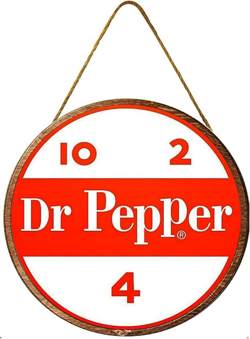 Retro Metal tin Sign Dr Pepper 10-2-4 Sign Funny Home Cave Garage bar Wall Decoration Vintage Metal Sign 12 x 12 inch
