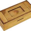 Card Holder Large Secret Puzzle Box Cash Jewelry Stash Magic Trick Lock Wooden Secret Puzzle Box 3D Brain Teaser Magic Drawers Secret Magic Box IQ Toys