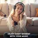 Cowyawn Over Ear Headphones Wired, 3.5mm Foldable Wired Headphones with Microphone, Volume Control, HD Stereo Sound, Lightweight Headphones for Adult/Teens/Chromebooks/Laptop/Computer/Tablets, Black