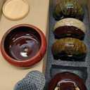 Cute Ceramic Succulent Garden Pots, Planter with Drainage and Attached Saucer, Set of 5 -Plants Not Included (Vivid Colors)