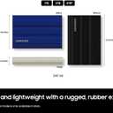 Samsung T7 Shield 1TB, up to 1050MB/s, USB 3.2 Gen2, Rugged, IP65 Rated, for Photographers, Content Creators and Gaming, Portable External Solid State Drive (MU-PE1T0S/AM, 2022), Black