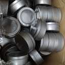 TecUnite 100 Pack 2 Ounce Metal Tin Cans Round Empty Container Salve Tins with Clear Lid for Kitchen, Office, Candles, Candies