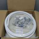 Room Divider Curtain Sets with Bendable Ceiling Track, 95% Blackout Total Privacy Ceiling Track Curtains Floor to Curtains Track Kits 8.3 ft Wide x 9 ft Tall, Cream Beige, 1 Panel