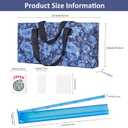 TIASUSAN American Mahjong Game Set, 166 White Tiles, Blue Printed Bag with Entire Accessories, 4 All-in-One Rack/Pushers, Mahjong Tiles Set
