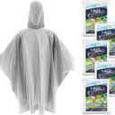 Hagon PRO Disposable Rain Poncho for Kids with Hood (5 Pack) – Lightweight Waterproof Toddler Rain Coat & Emergency Ponchos for Travel & Theme Parks
