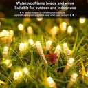 String Lights Fairy Lights 66 Feet 200 LED with Multi Flashing Modes Controller, Waterproof LED Lights Decorations for Bedroom, Wedding, Party, Garden, Patio, Indoor Outdoor Occastions (Warm White)