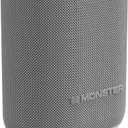 Monster DNA One Portable Bluetooth Speaker, Loud Portable Speaker with 360 Bass Sound and 10W Qi Certified Wireless Charging Pad, IP67 Waterproof- for Travel, Indoor and Outdoor Use (White)