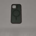 Nvollnoe for iPhone 15 Case Compatible with MagSafe,Military Grade Shockproof Heavy Duty Protective Adjustable Kickstand Matte Semi Clear Phone Case for iPhone 15(Dark Green)