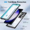 for Samsung Galaxy S23 Ultra Waterproof Case with Magsafe, Built-in Magnetic & Screen Protector, IP68 Certified Full Body Shockproof, for Water Sports Underwater Photography, 6.8" Blue