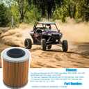 420956123 Maverick X3 Oil Filter Replacement for Can Am 1000R Max | Turbo R RR Sport 1000 Sea Doo Skidoo Spark 900 Outlander 500 570 650 800 850 #420956120 420256188 with O-Rings Pack of 2
