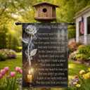 Memorial Sympathy Garden Flag 12x18 Inch Double Sided