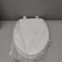 American Standard 5311012.020 Laurel Elongated Wood Toilet Seat with Cover, White