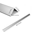 Aluminium Alloy Metal Corner Guards 12Pcs Wall Corner Protector 2" x 2" x 48" Wall Corner Protection Decoration Pack of 12 Corner Guards 20 Ga/1 mm Thickness
