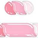Ergonomic Keyboard Wrist Rest, Gel Wrist Rest for Keyboard and Mouse, Wrist Support and Keyboard Pad for Typing Pain Relief, Anti-Slip Base, Suitable for Office, Laptop, Computer, Gaming (Pink)
