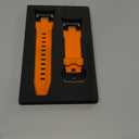 ULTIMAL Watch Band for Samsung Galaxy Watch Ultra 47mm (2025/2024) Compatible with Samsung Watch Strap Bands for Men Sport Bands for Watch Rugged Premium TPU & Metal (Orange+Black)