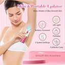 Epilator for Women, Smooth Glide Epilators Hair Removal Device, 2-Speed Gentle Lady Epilator for Face, Arms, Legs and Fine Facial Hairs