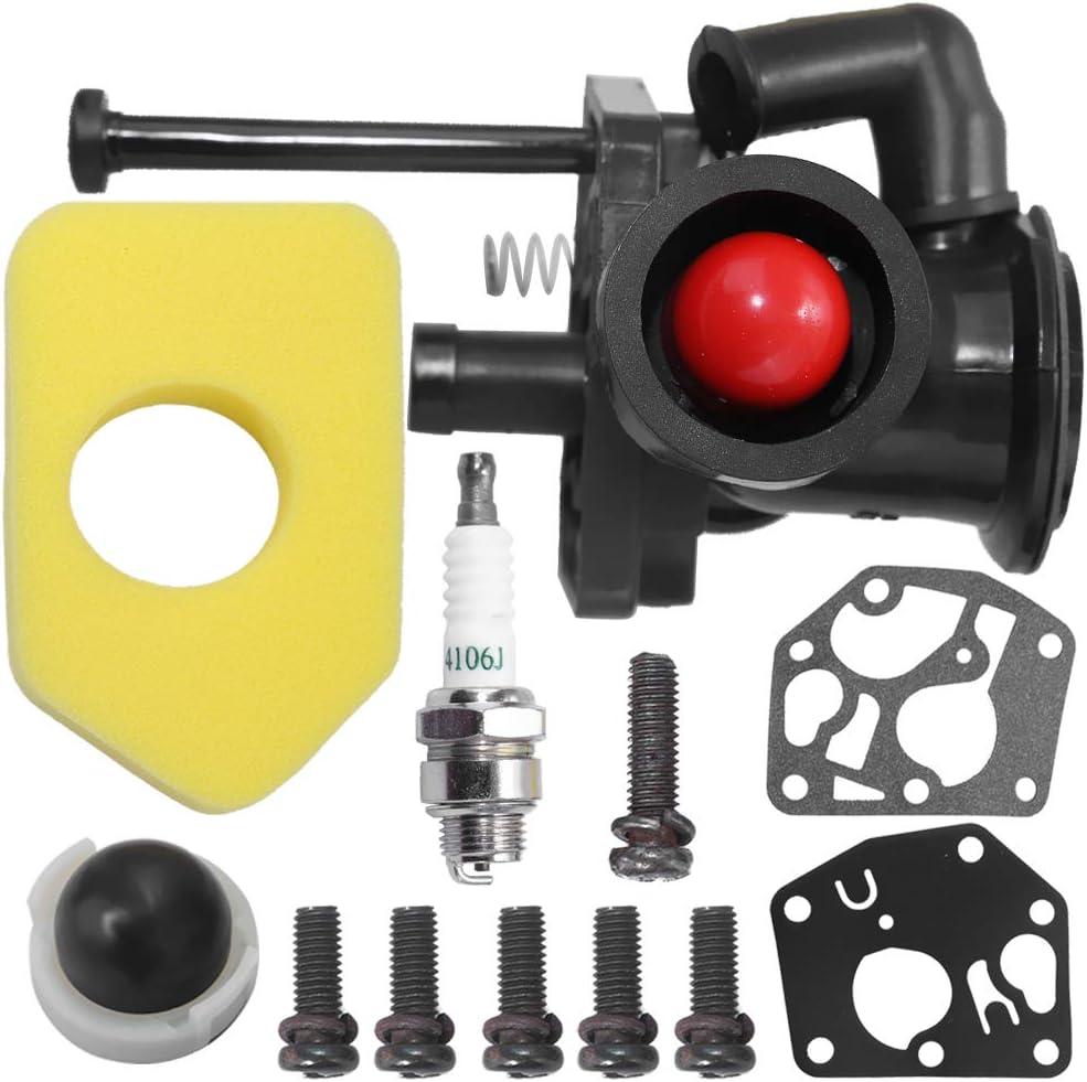 795477 Carburetor Replacement for 795469 795469 794147 498809 497619 790206 790218 699660 794161 498811 with 698369 Air Filter and Spring