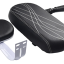 Rear Bicycle Saddle with Backrest, Handle and Pedals, Child Bike Seat Front, Durable Seat for Adults and Children
