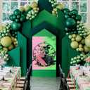 Witch Party Decorations Pin The Bow Birthday Party Games Birthday Party Decorations Pink and Green Poster with 24 Bow Stickers for Witch/Birthday/Sisters Party Wall Decorations Supplies