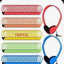 Tellegloww 150 Pcs Classroom Headphones Bulk Class Set Adjustable Wired School Wholesale Headphones Bulk Students on Ear Earphones with 3.5mm Jack for Children Gift, Teacher Supplies(Bright Color)