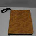 Crimitidex PU Leather Trading Card Binder | 9-Pocket Zip Binder with Removable Sleeves for TCG, MTG, and Sports Cards (Brown)