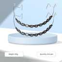 3 Pair of Temporary Tooth Decoration, Teeth Retainer Practical Brackets para Dientes Sturdy Retenedores de Dientes Ortodoncia Props for Dental Students to Practice (Black)