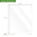 Lesnlok 18 x 24 Frosted Acrylic Sheet 1/8 inch Thick 3mm 2 Piece Bouble Sided Frosted Plexiglass Sheet,Transmittance 86%, for Decoration (2, Frosted Transparent, 18 x 24 x 1/8)