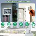 2 in 2 Out Solar Combiner Box,PV Combiner Box with 20A PV Fuse,DC 20A Circuit Breaker and Surge Protector,IP65 Solar Disconnect Switch Box for Indoor Outdoor Solar Panel System (2 in 2 Out 20A 500V)