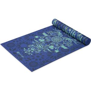 Gaiam Yoga Mat - Premium 6mm Print Reversible Extra Thick Non Slip Exercise & Fitness Mat for All Types of Yoga, Pilates & Floor Workouts (68" x 24" x 6mm Thick) (Divine Impressionist)
