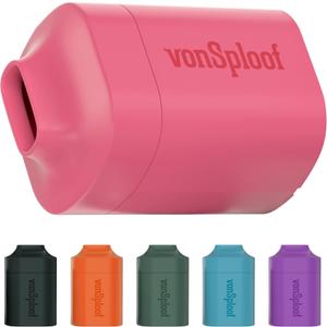 Personal Air Filter To Trap Smoke & Odor - Easy To Use & Long Lasting Replacement Smoke Filter up to 500+ uses I Eliminate Smell For Your Buddy and You with Smoke Catcher I Sploof Vaporizer (Pink Case + 1 Recyclable Filter)