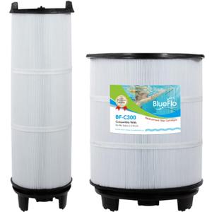 S7M120 Pool Fliter Cartridges Inner and Outer Set Replacement for System 3 S7M120, Sta-Rite 25021-0200S & 25022-0201S, SR300, Pentair 300sq.ft (Black)