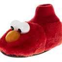 Sesame Street Slipper Puppet House Shoes - Elmo Slipper Kids Girls Boys Warm Plush Sandals - Red 3D Elmo (size 5-6 Toddler) (Red, S)