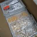 OGEMXU Cabinet Shelf Organizers, 15.7 inches Large Kitchen Counter Shelf, Set of 4 Wood Kitchen Pantry Organizer, Storage Shelves for Countertop, Spice Rack, Stackable, Expandable, White and Natural Beige