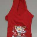 Small Dog Hoodie Clothes Red Christmas Dog Outfit Warm Fleece Dogs Sweater for Small Dogs Cat Boy Girl Cute Puppy Sweatshirt with Leash Hole Xmas Doggy Costume Chihuahua Yorkie(Xmas Deer,L)