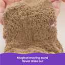 Kinetic Sand, 3lbs Beach Play Sand, Moldable Sensory Toys for Kids, Resealable Bag, for Ages 3 and up