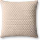 Loloi II Collection PLL0125 Ivory/Wheat 18'' x 18'' Cover w/Poly Pillow