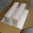 Relx 12 Pack Acrylic Sign Holder 8.5 x 11, Vertical T Shape Plastic Sign Holder with Base, Double-Sided Clear Tabletop Plexiglass Flyer Stands for Restaurant Office Store Home Picture Frame Display