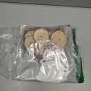 Sukh 20PCS Christmas Natural Wood Slices - Unfinished Wood Slices 2.7-3.1 Inches Wood Circles Predrilled with Hole Wood Circles Kit Wood Discs for DIY Christmas Ornaments,Arts,Crafts