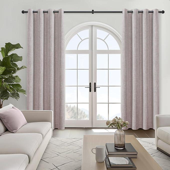 UNITECH  Blackout Curtains 2 Panels Beige W50". L54"
