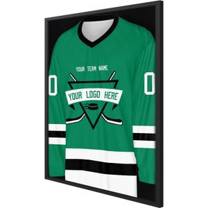 26x37 XL Shadow Box Frame, Jersey Display Case with Grade A Natural Pine Wood Acrylic Front Jersey Frame for Hockey, Soccer, Basketball, Football Uniform Shirts, Black