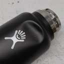 Hydro Flask Water Bottle - Insulated Stainless Steel - Wide Mouth Chug Lid, Non Spill, Leakproof in 40 Oz Black