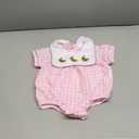 Baby Girl Summer Outfit Plaid Bubble Romper Vintage Smocked Outfits Farm Onesie Newborn Clothes Summer, 12-18 months