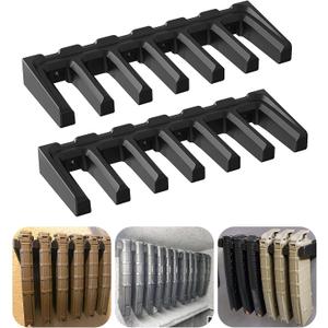 PMAG Rack Wall Mount,Mag Holder|AR Magazine Hodler|Wall Mount Display Mag Storage,Home Magazine Storage Rack,Mag Rack for Gun Safe,Locker,Cabinet,Wall (2 Pack)