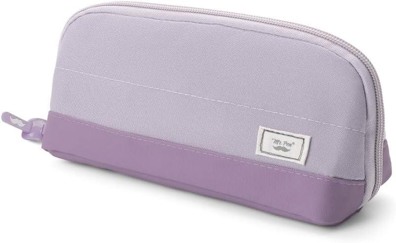 Mr. Pen- Fabric Pencil Case Pouch, Purple, Triangular Shape Pencil Pouch