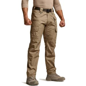 CQR Men's Tactical Pants, Water Resistant Ripstop Cargo Pants, Lightweight EDC Work Hiking Pants, Outdoor Apparel