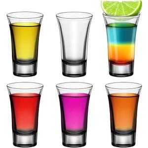 6Pcs 2 Oz Shot Set with Heavy Base,60ML Shot Glasses Clear Shot Glass Small Glass Cup Perfect for Tasting, Shooter, Cocktail Pourer (6-clear) 6Pcs 2 Oz Shot Set with Heavy Base,60ML Shot Glasses Clear Shot Glass Small Glass Cup Perfect for Tasting, Shooter, Cocktail Pourer (6-clear)